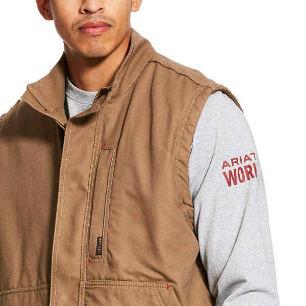 Ariat FR Workhorse Insulated Vest in Field Khaki